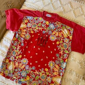 Fiorucci Vintage Red Floral Tee